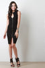 Sleeveless Keyhole Zip Front Dress