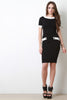 Contrast Trim Body Con Dress