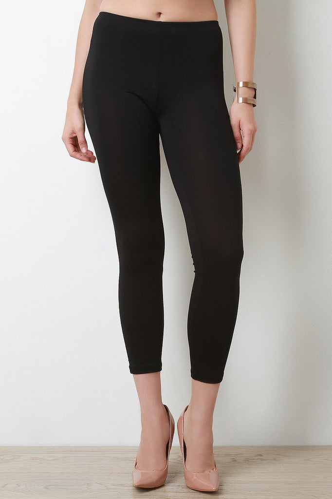 Solid High Waist Leggings