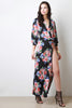 Bouquet Surplice High Slit Maxi Dress