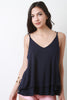 Flowy Thermal Spaghetti Strap Top