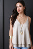 Flowy Thermal Spaghetti Strap Top