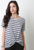 Knotted Stripe Tee Shirt