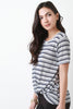 Knotted Stripe Tee Shirt