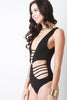 Cut Out Strappy Caged Sleeveless Bodysuit