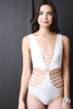 Cut Out Strappy Caged Sleeveless Bodysuit