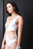 Cut Out Strappy Caged Sleeveless Bodysuit