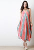 Sponge Paint Effect Trapeze Maxi Dress