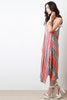 Sponge Paint Effect Trapeze Maxi Dress