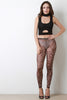 Geometric Shapes Semi-Sheer Mesh Leggings