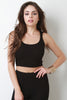 Hooded Rib Knit Crop Top