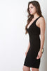 Deep V Racer Back Bodycon Dress