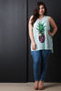 Pineapple Sunset Graphic Print Sleeveless Top