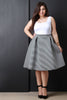 Striped Skater Skirt