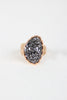 Encrusted Rhinestones Wire Ring