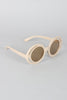 Bugs Eye Cutout Round Sunglasses