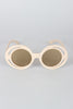 Bugs Eye Cutout Round Sunglasses