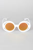 Bugs Eye Cutout Round Sunglasses