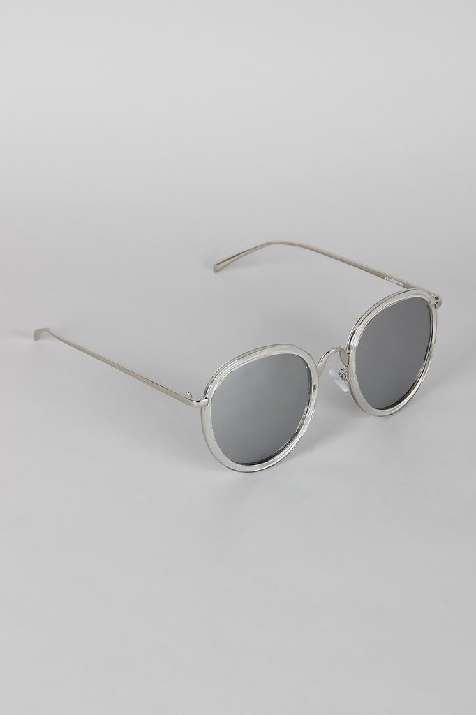 Pointy Bridge Plastic and Metal Sunglasses