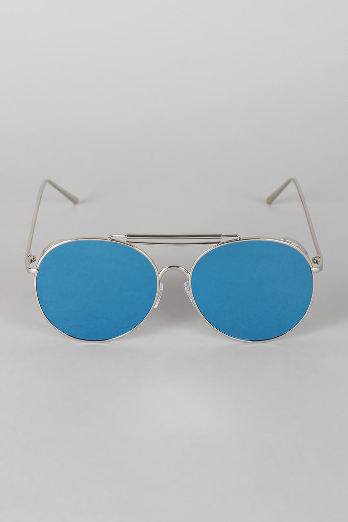 Straight Aviator Side Shield Sunglasses