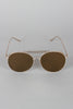 Straight Aviator Side Shield Sunglasses