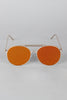 Straight Aviator Side Shield Sunglasses