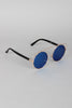 Retro Double Bridge Round Frame Sunglasses