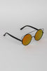 Retro Double Bridge Round Frame Sunglasses