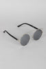 Retro Double Bridge Round Frame Sunglasses