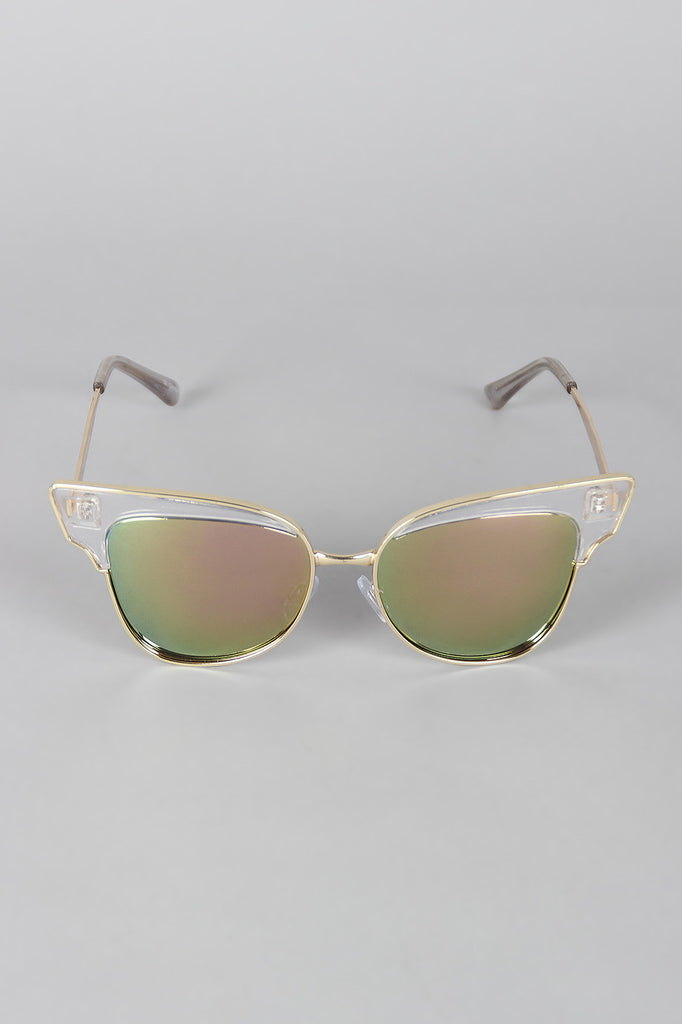 Butterfly Wing Wire Rimmed Sunglasses