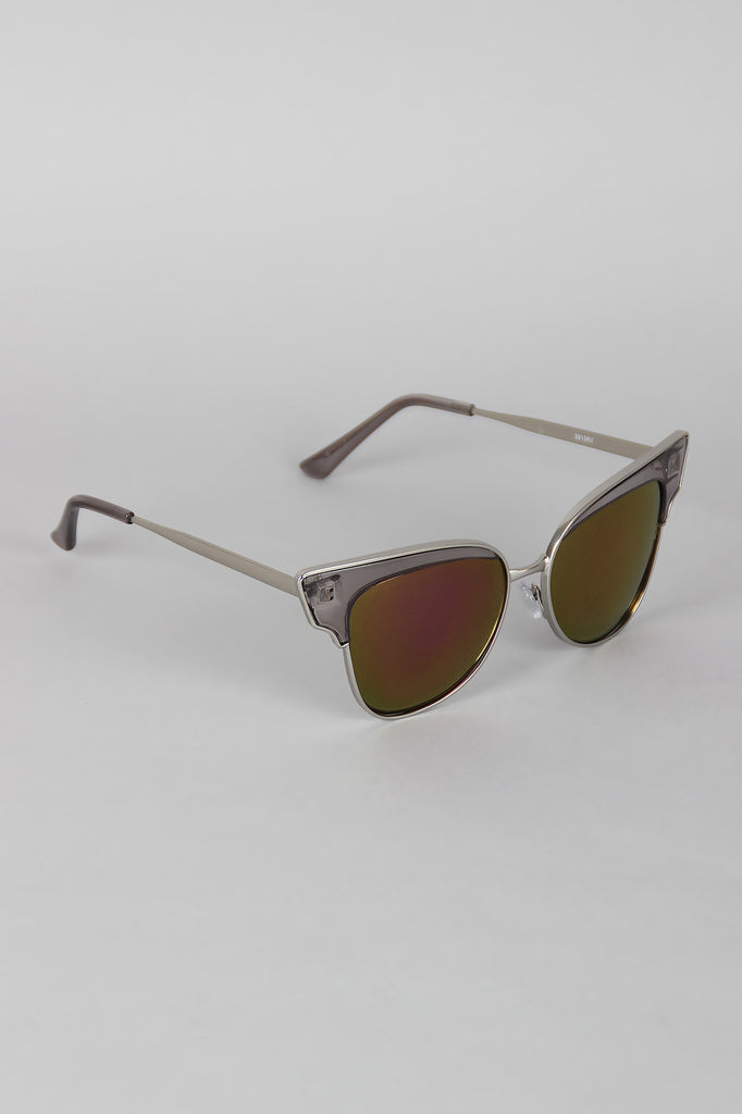 Butterfly Wing Wire Rimmed Sunglasses