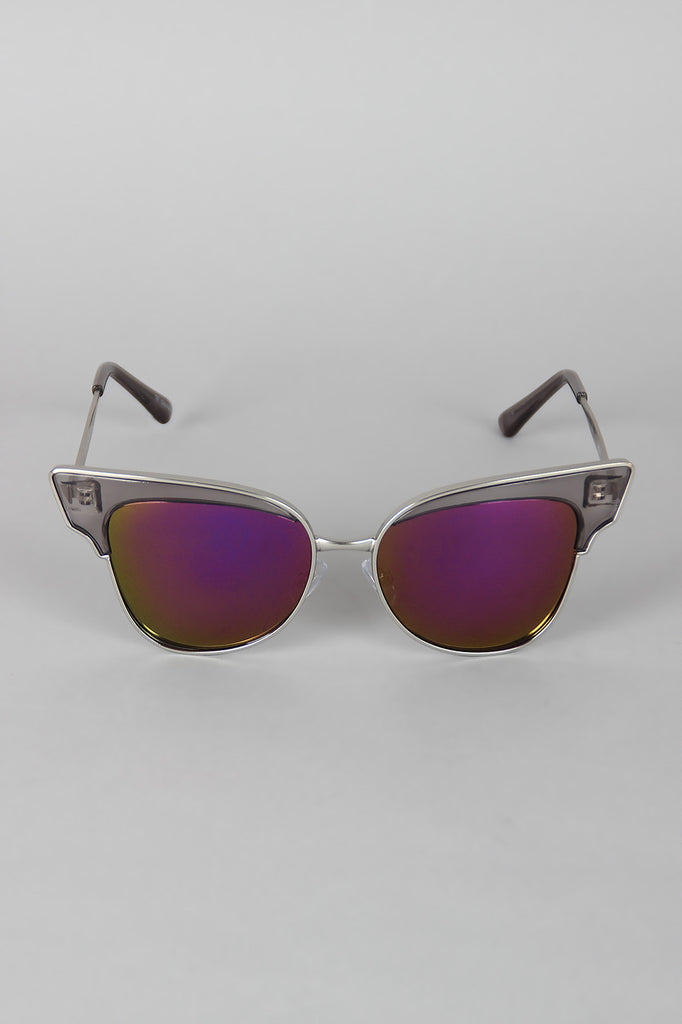 Butterfly Wing Wire Rimmed Sunglasses