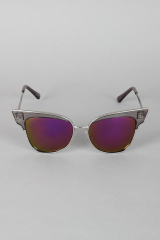 Butterfly Wing Wire Rimmed Sunglasses