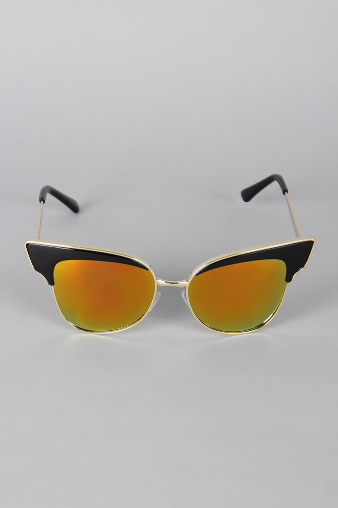 Butterfly Wing Wire Rimmed Sunglasses