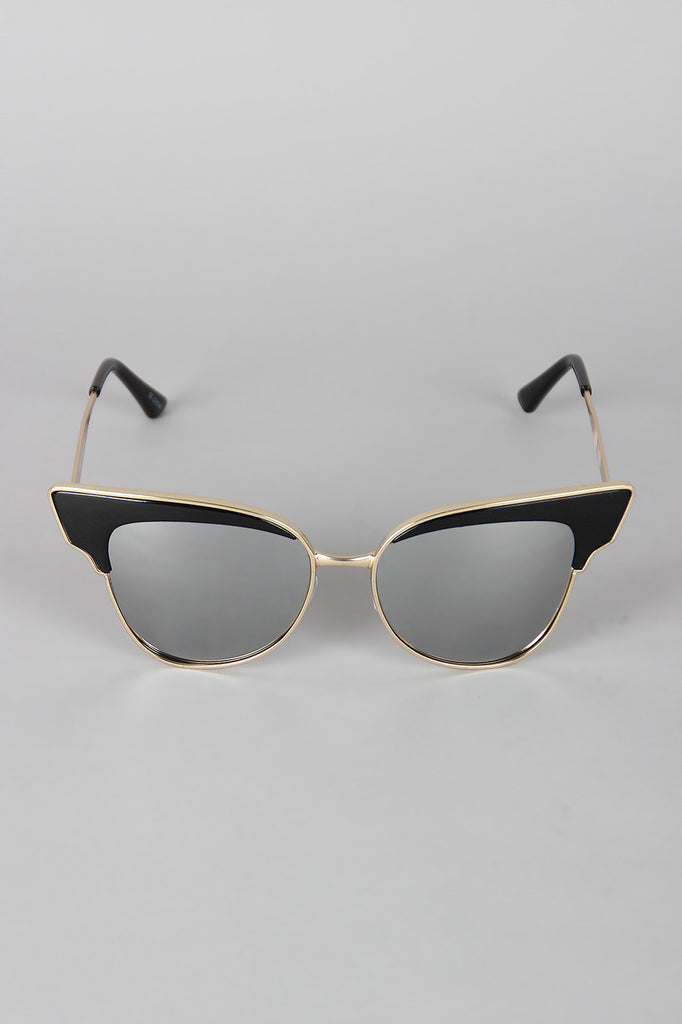 Butterfly Wing Wire Rimmed Sunglasses