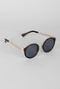 Retro Metal and Plastic Round Sunglasses