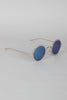 Vintage Metallic Round Sunglasses