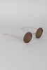 Vintage Metallic Round Sunglasses