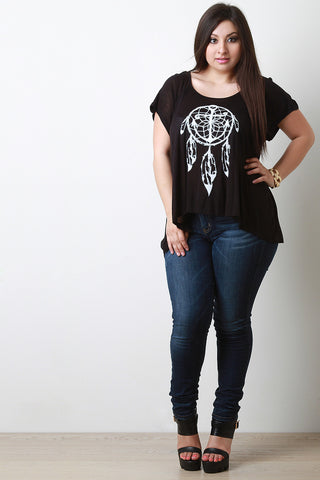 Anchor Dreamcatcher Graphic Print Tee