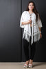 Solid Macrame Knit Fringe Kimono