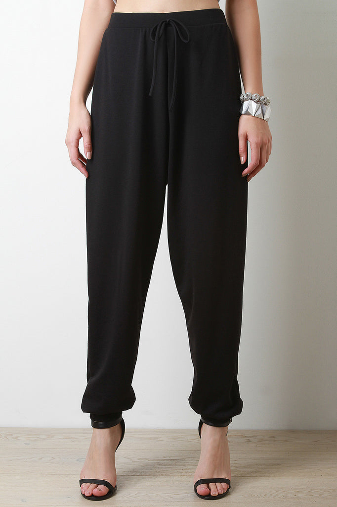 Solid Jersey Knit Jogger Pants