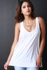 Twist Back Scoop Neck Tank Top