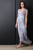 Frayed Edge Tie Dye High Low Hem Maxi Dress