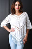 Macrame V Neck Bell Sleeve Top
