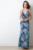 Baroque Paisley V-Neck Sleeveless Maxi Dress