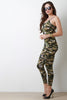 Camouflage Sleeveless Jumpsuit