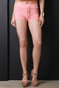 Rib Knit Drawstring Shorts