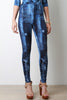 Denim Print High Waisted Leggings