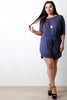 Solid Jersey Knit Boat Neck Romper