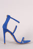 Liliana Suede Triple Straps Single Sole Heel